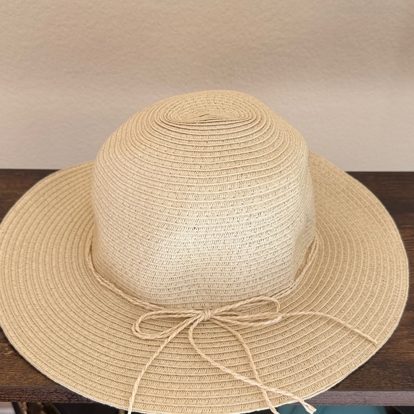 Basic Straw Panama Sun Hat - Natural - Picture 2 of 11
